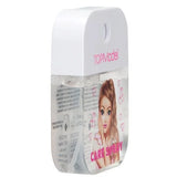 TOPModel Hand and Nail Care Spray compact bottle side angle with cherry motif in Ireland.