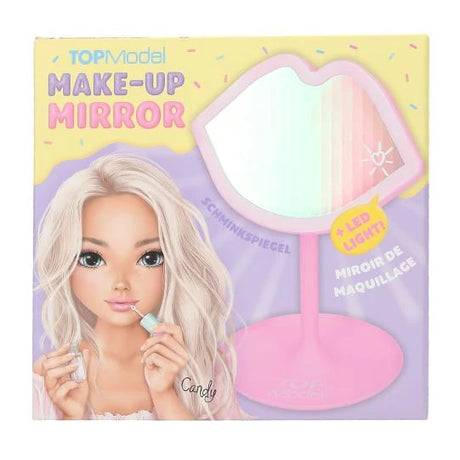 TOPModel Make-up Mirror CANDY GLAM retail box front with mirror image and Candy character artwork
