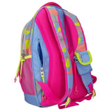 TOPModel Schoolbackpack FLASH rear side view showing shoulder straps and blue side pocket