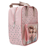 TOPModel Small Backpack DOTS angled front view with front pocket and side panel
