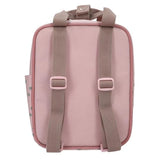 TOPModel Small Backpack DOTS back view with carry handle and adjustable shoulder straps