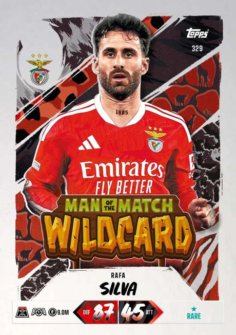 Topps Match Attax 2026/27 Rafa Silva Benfica Man of the Match Wildcard card