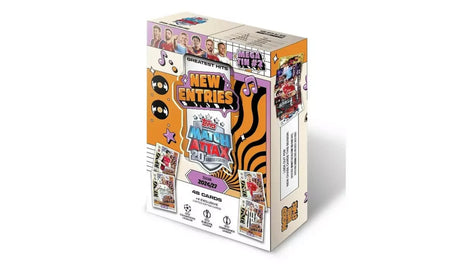 Topps Match Attax UCC 2026/27 New Entries Mega Tin with orange and black artwork