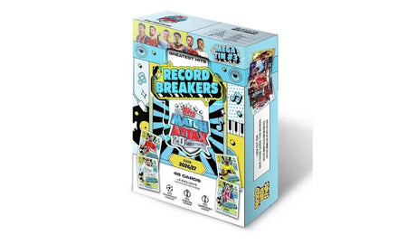 Topps Match Attax UCC 2026/27 Record Breakers Mega Tin with blue and yellow artwork