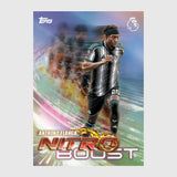 Anthony Elanga Nitro Boost Premier League trading card in black and white Newcastle kit