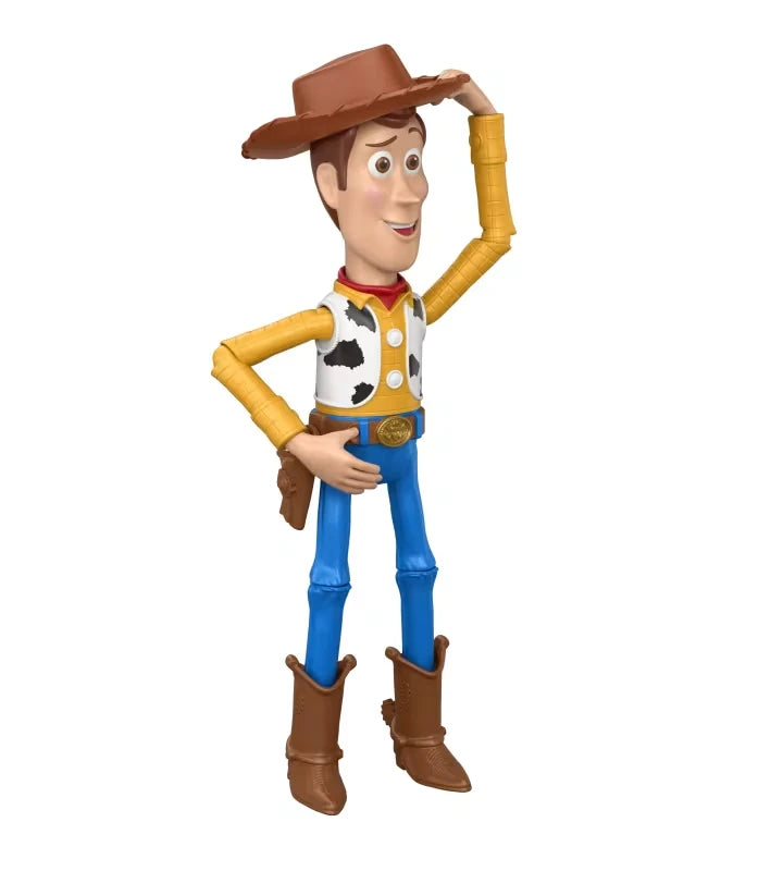 Woody figure shown from the front with one hand touching his brown hat