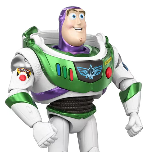 Toy Story 5 Interactables Buzz Lightyear figure upper body with green, white and purple space suit details