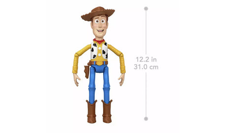 Toy Story 5 Running Woody figure shown at 31cm tall 