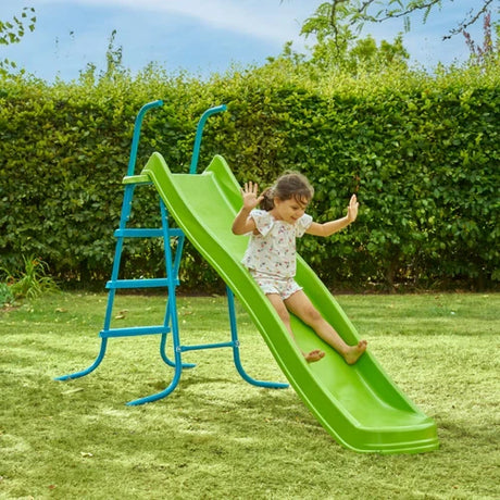 TP 8ft 2.2m Ripple Wavy Slide and Stepset shown outdoors