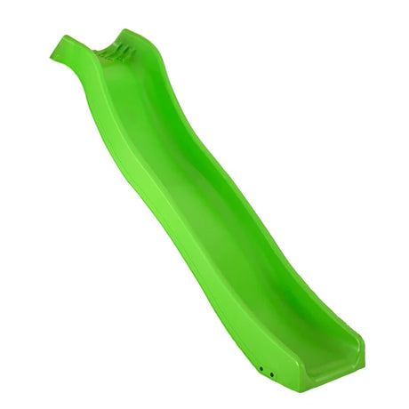 Single green TP Wavy 6ft 1.8m slide body on a white background