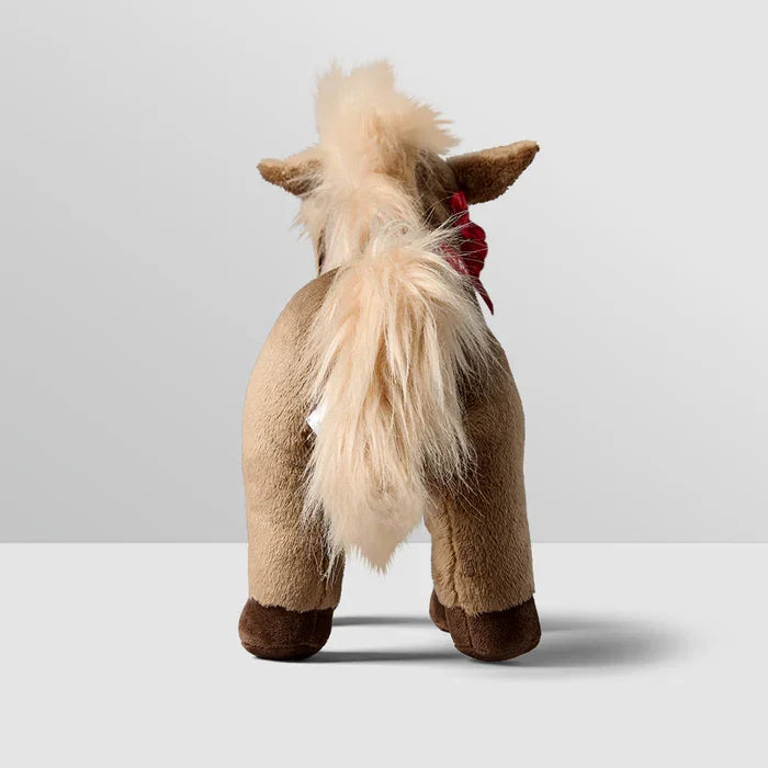 Tractor Ted Herb The Pony Soft Toy rear view showing fluffy brown tail, soft fabric body and stitched detailing on legs