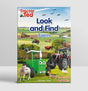 Tractor Ted Look and Find Farm Book cover with tractors and animals – Ireland
