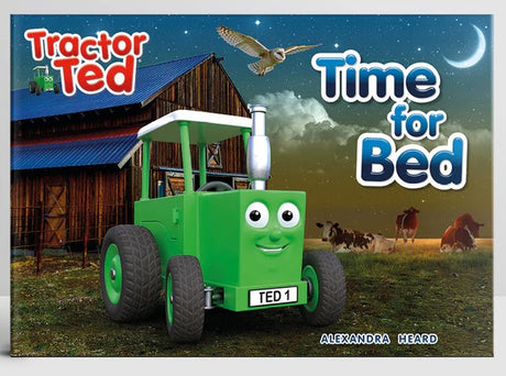 Tractor Ted Time for Bed Book cover with farm background – Ireland