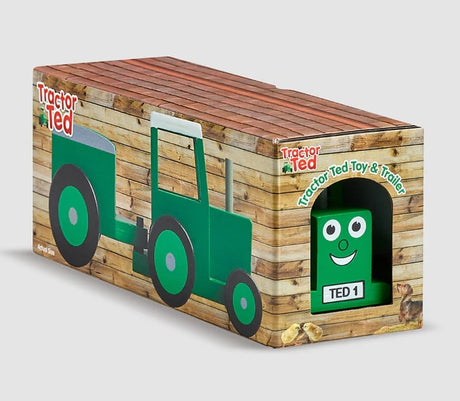 Tractor Ted Toy and Trailer packaging box Ireland