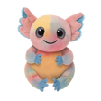 Ty Beanie Bellies Loxie Axolotl plush front view with blue hands and pastel body