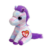 Ty Beanie Boo Hayden Horse plush seated front view with red TY heart tag