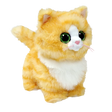 Ty Beanie Boo Melanie Tabby Cat plush angled front view with raised tail
