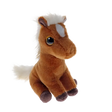 Ty Beanie Boo Morty Mustang soft toy angled front view with cream mane and tail