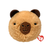 Ty Beanie Bouncers Barry Capybara plush front view with red TY heart tag