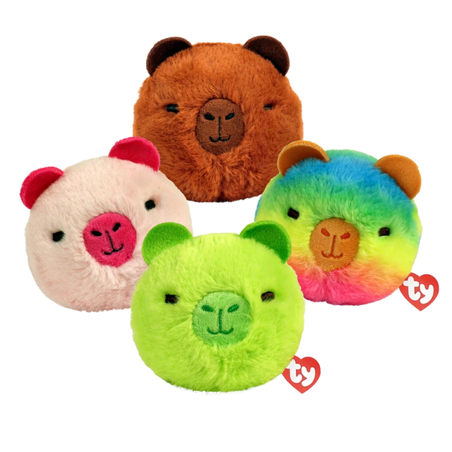 TY Beanie Bouncers Capybara Assortment plush bouncy balls