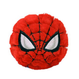 Ty Beanie Bouncers Marvel Spider-Man plush close front view with red face and black web pattern