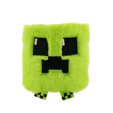 Ty Beanie Bouncers Minecraft Creeper plush front view with small green feet