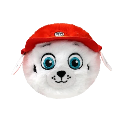 Ty Beanie Bouncers PAW Patrol Marshall plush face with red hat
