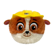 Ty Beanie Bouncers PAW Patrol Rubble plush face with yellow construction helmet