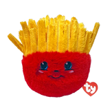 Ty Beanie Bouncers Spuds French Fries plush front view with red TY heart tag