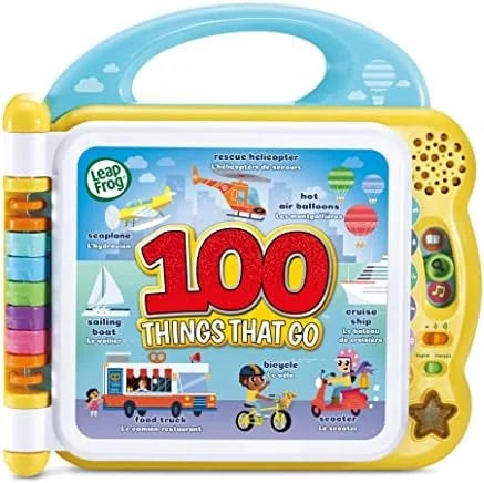 VTech 100 Things That Go interactive learning book front cover with handle – Ireland