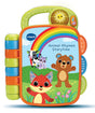 VTech Animal Rhymes Storytime closed front cover with rainbow, fox and bear illustration and light up sun button