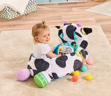 Baby playing inside VTech Moosical Activities Ball Pit cow toy Ireland