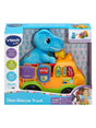 Boxed VTech Dino Rescue Truck toy with plush T-Rex and interactive light-up features – Ireland.
