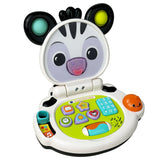 Closeup of Discovery Zebra Laptop showing shape, number and music buttons – Ireland.