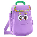 VTech Dora Learning Backpack closed and ready to wear with handle and straps – Ireland.
