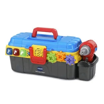 VTech Drill and Learn Toolbox closed with drill attached on side – Ireland.