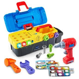 VTech Drill and Learn Toolbox set open with tools, drill and project cards – Ireland.