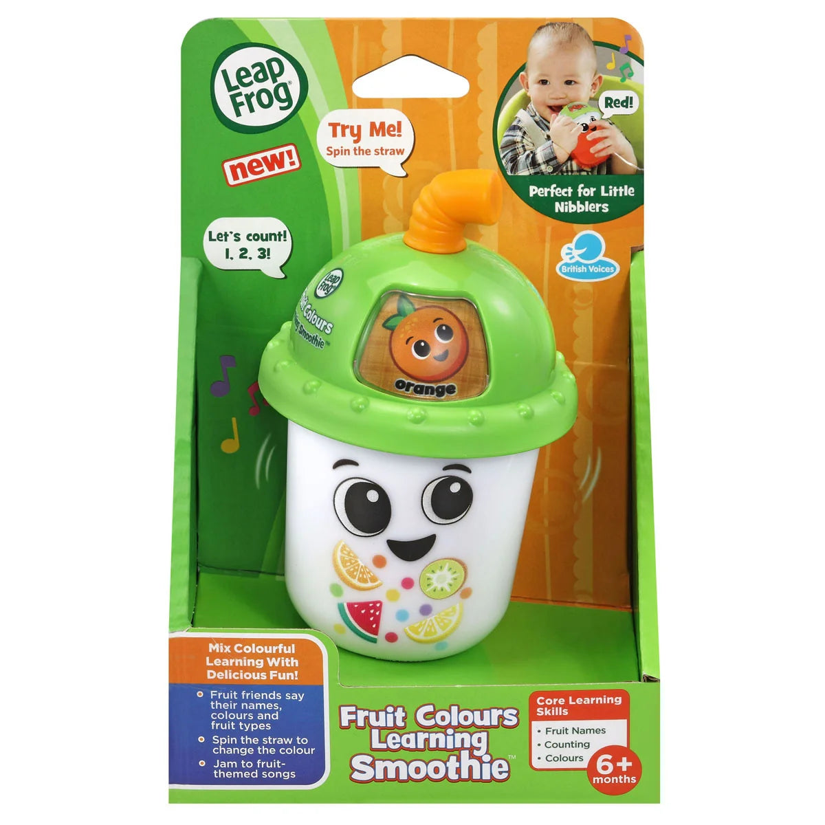 VTech Fruit Colours Learning Smoothie toy in retail packaging with orange fruit – Ireland