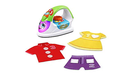 VTech Ironing Time Learning Set with toy iron and three fabric clothes pieces – Ireland