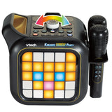 VTech Karaoke Light Party speaker close-up with control knob and twin microphones – Ireland.