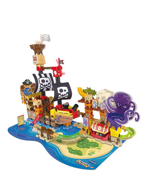 VTech Marble Rush Adventures Pirate Ship complete marble run with pirate ship, octopus vortex, cannon, towers and play mat