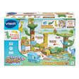 VTech Marble Rush Junior Safari Slides box showing safari marble run, 58 pieces, 6 marbles and 3 plus age mark