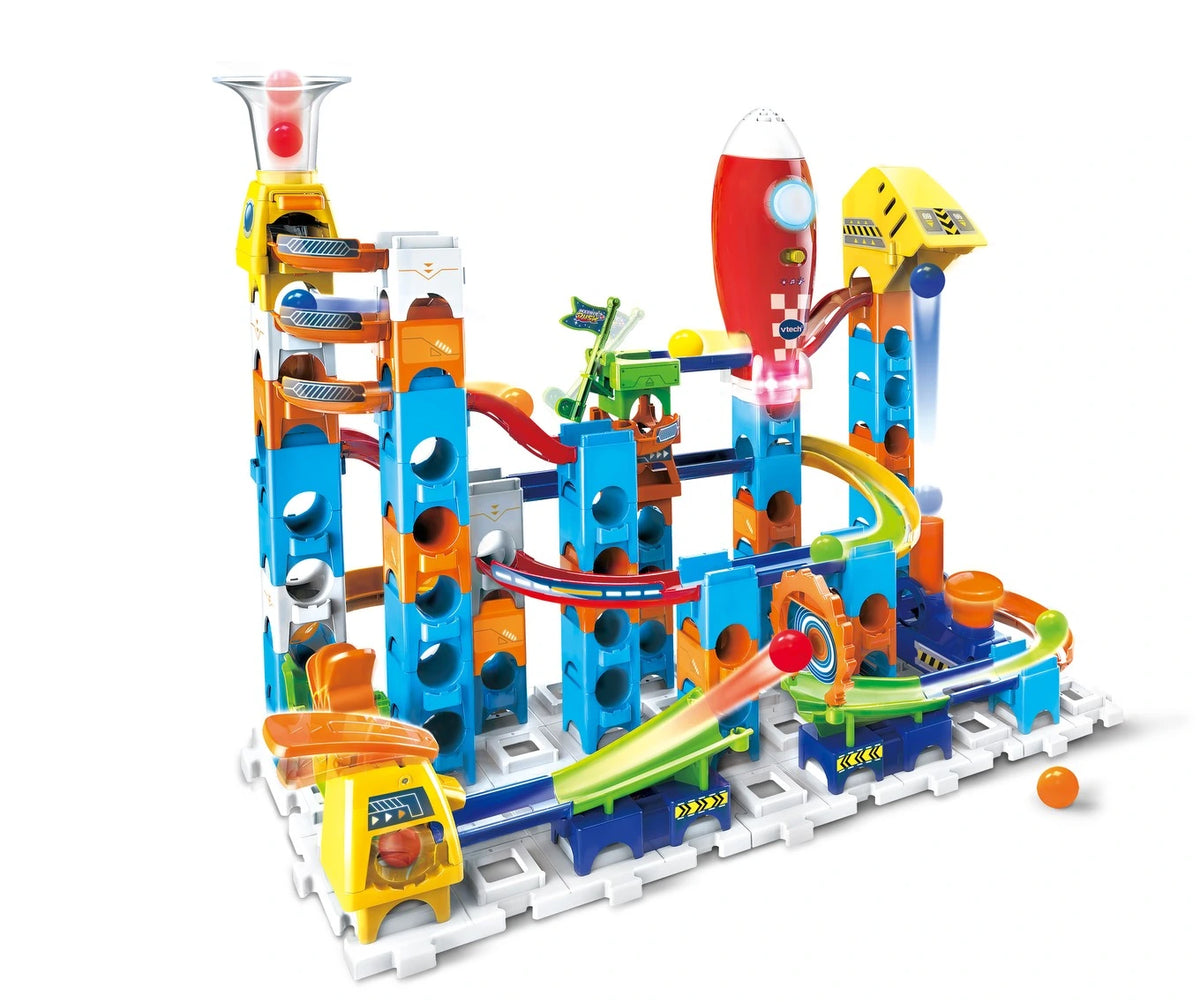 VTech Marble Rush Launch Pad complete space themed marble run with rocket module, launchers, ramps and track towers