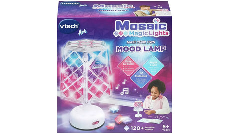 Box packaging of the VTech Mosaic Magic Lights creative lamp – Ireland.
