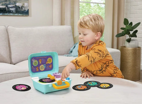 VTech My 1st Record Player musical toy being used by toddler on table – Ireland