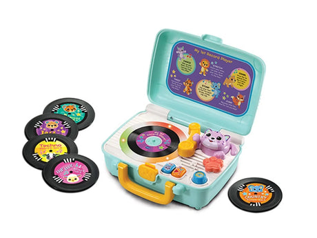 VTech My 1st Record Player toy with all five music records displayed – Ireland