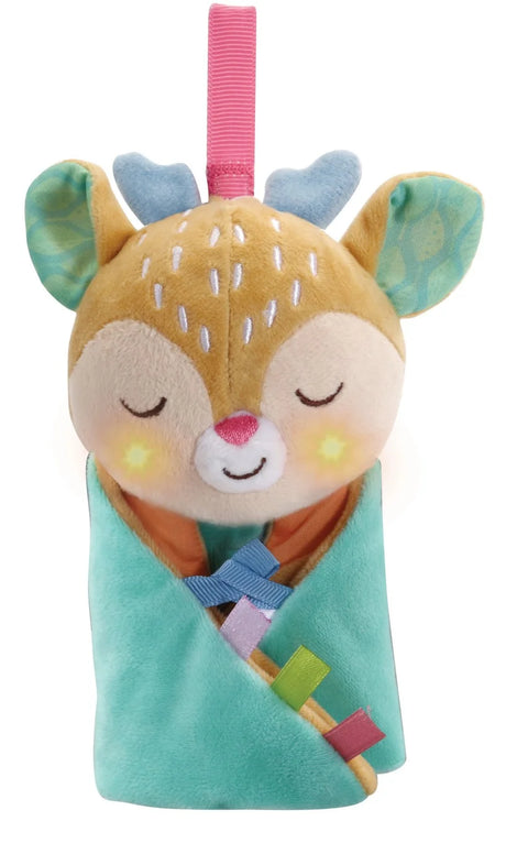 VTech My Friend Fawn soft toy front view with heart light glowing – Ireland