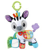 VTech On-the-Go Soft Zebra with green linking ring, colourful number panel, leaf and mirror