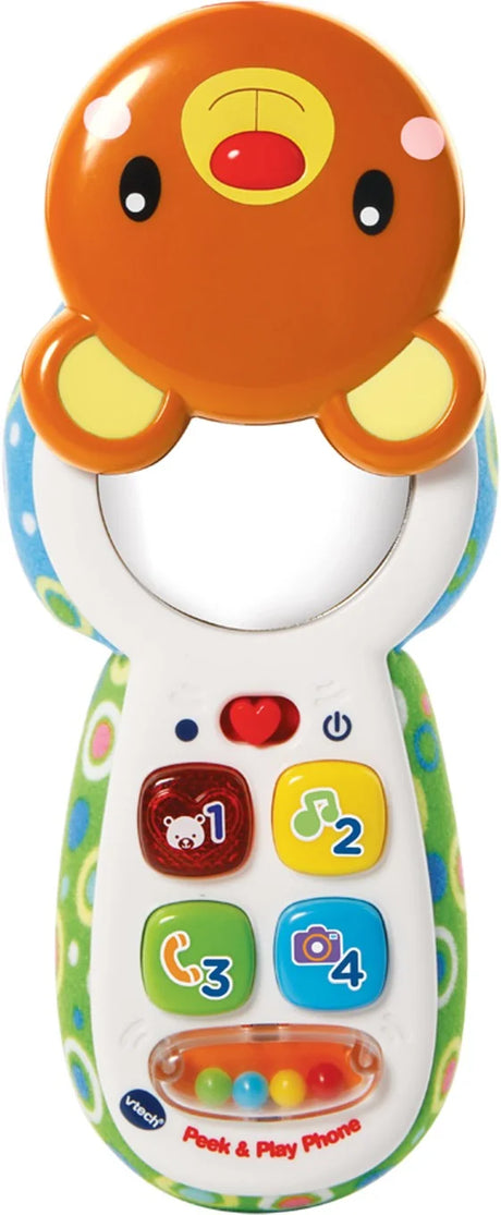 VTech Peek & Play Phone Bear showing number buttons and face – Ireland