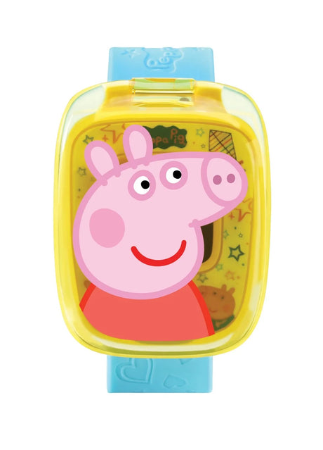 Close up of VTech Peppa Pig Learning Watch with yellow cover Ireland